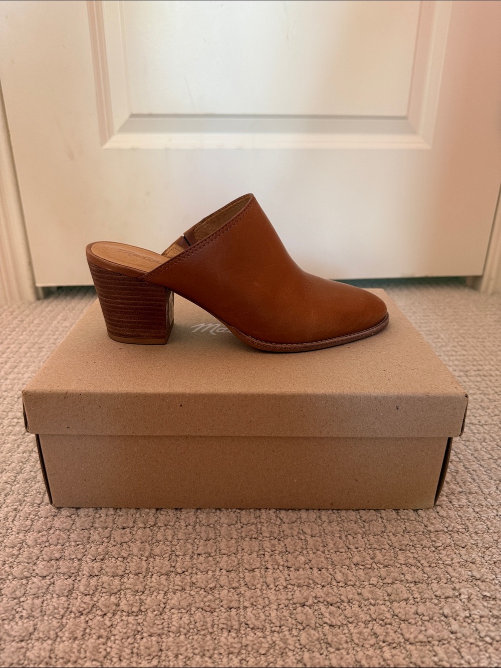 Madewell Harper Mule- English Saddle